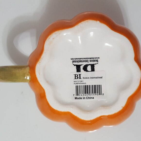 NEW Boston International Pumpkin Mug 16 OZ Ceramic - Picture 6 of 6
